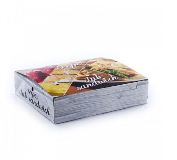 Χάρτινο Κουτί για Κρέπα-Waffle-Club Sandwich (22x18x5 cm)