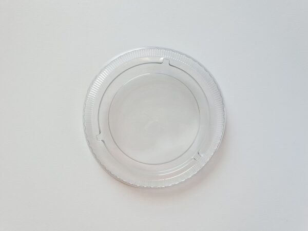 Πλαστικό Καπάκι Διάφανο Flat Ø95mm 100τμχ (Πλαστικό Ποτήρι 300ml_400ml)